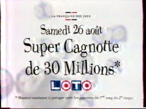 Publicité LOTO Francais des jeux 1995