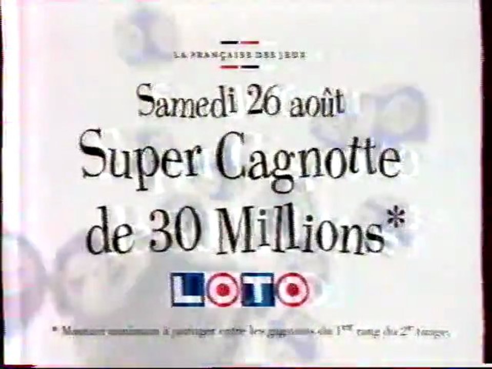 Publicité LOTO Francais des jeux 1995