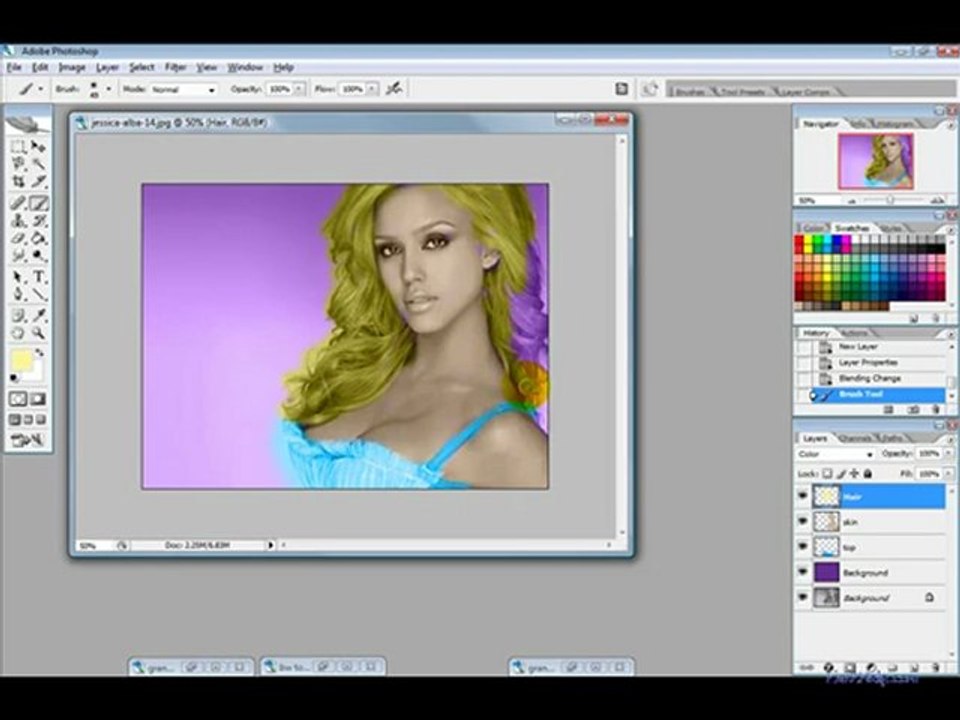 Give Realistic Color to Black & White Photos with Photoshop - YouTube
