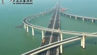 Pont Haiwan le plus long du monde en Chine - DEC 2011