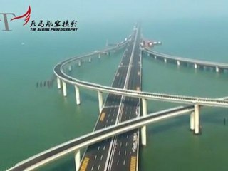 Pont Haiwan le plus long du monde en Chine - DEC 2011
