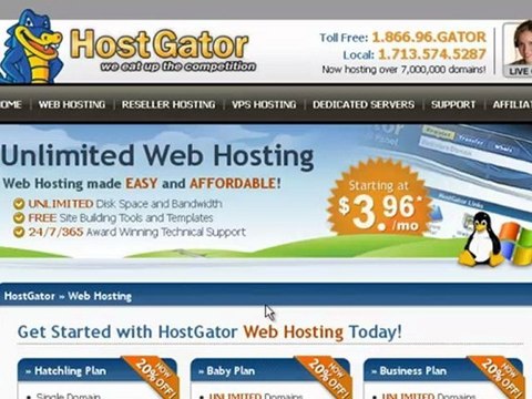 (Tutorials Coupon for HostGator)-Hosting per solo 1cent-1CENTESIMOITALY
