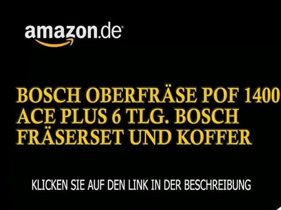 BOSCH Oberfräse POF 1400 ACE plus 6 tlg