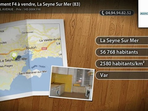 Appartement F4 à vendre, La Seyne Sur Mer (83)