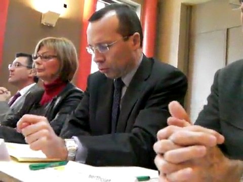 Pierre-André Durand, préfet de la Drôme, à Romans le 20 décembre 2011