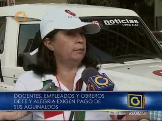 Exigen a gobierno pago de aguinaldos
