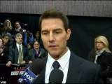 Tom Cruise gets flustered at Mission Impossible 4 premiere
