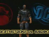 Mortal Kombat vs DC Universe (PS3) - Wonder Woman, Kitana, Deathstroke et Baraka
