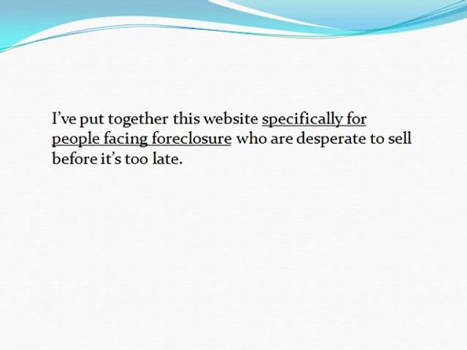 NEED TO SELL HOUSE NOW ???
