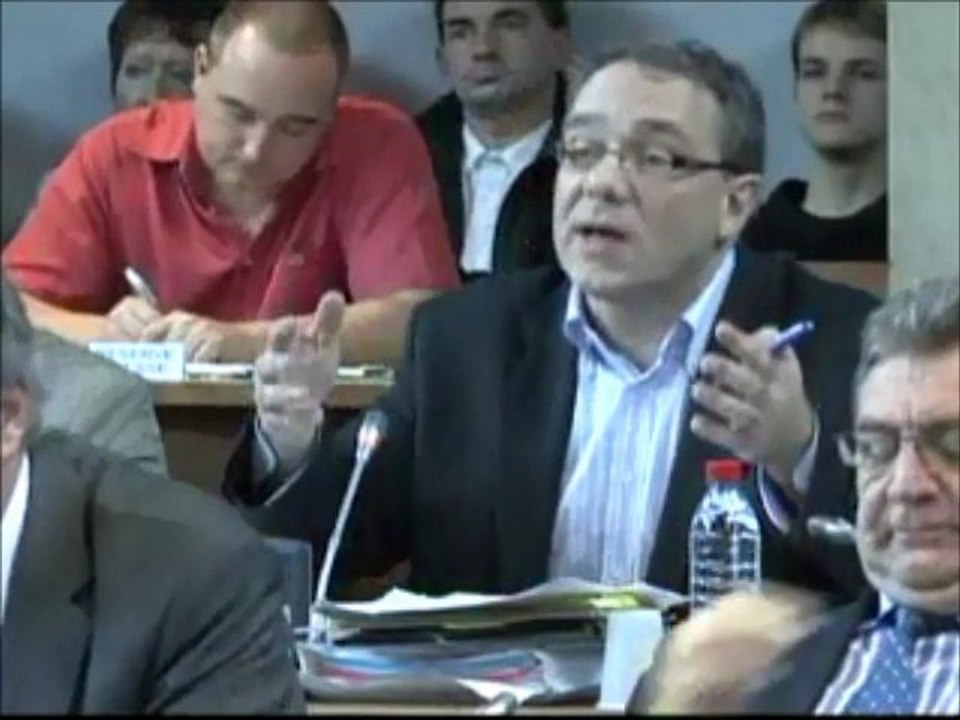 Patrick MOLINOZ - Intervention en séance. Session bugétaire des 15 et 16 décembre du Conseil général de la Côte-d'Or