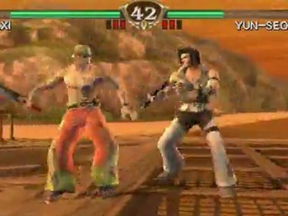 Soulcalibur: Broken Destiny (PSP) - Maxi vs Yun-Seong