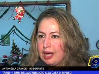 Trani | I bimbi della D'Annunzio alla casa di riposo