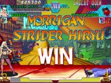 Marvel vs. Capcom Strider Hiryu/Morrigan Playthrough