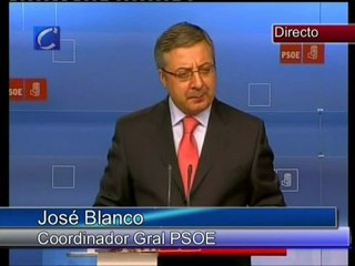 Elecciones 2008: Comparecencia de José Blanco
