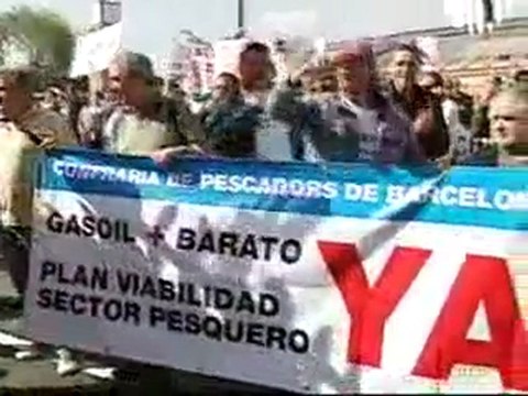 Pescadores de toda España se manifiestan en Madrid