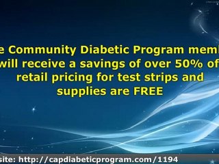 Community Assistance Program - A Breakthrough in the Cost of Diabetes Testing Supplies