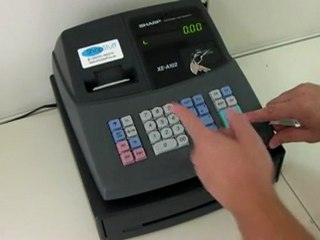 Sharp Xea 102 Cash Register Demonstration from
