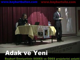 Bayburt emniyeti projelerini anlattı