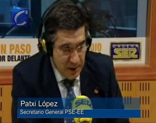 Patxi López rechaza la propuesta de PNV de "un Gobierno fuerte", si Ibarretxe es lehendakari