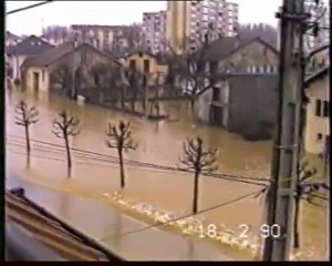 Inondations Bavans 1990