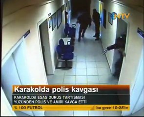 Trabzon karakolda esas duruş kavgası