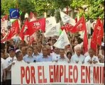Los trabajadores de Garoña se manifiestan contra el cierre de la central