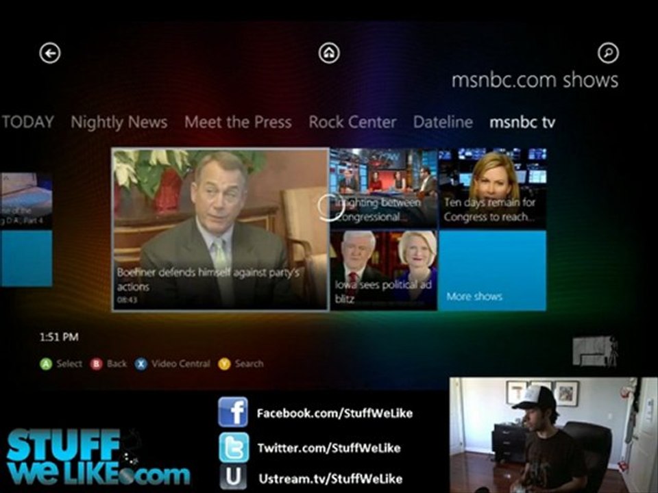 MSNBC Xbox 360 App