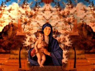 A VIRGEM MARIA E O SEU FILHO JESUS.