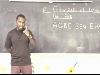 A GLIMPSE OF WHO WE ARE ENGLISH VERSION