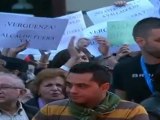 Protestas contra las declaraciones del alcalde de Valladolid en la inauguración de la Seminci
