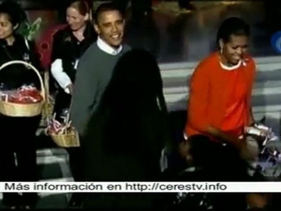 Los Obama celebran Halloween horas antes de las cruciales legislativas