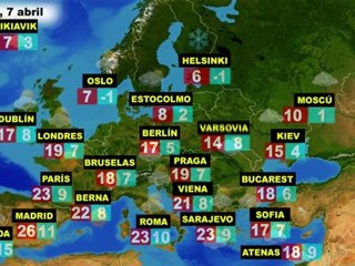 El tiempo en Europa, por países, previsión para miércoles 6 y jueves 7