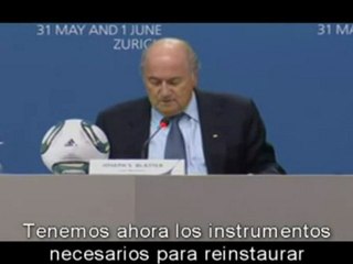 Blatter: 'Espero que no haya más batallas'
