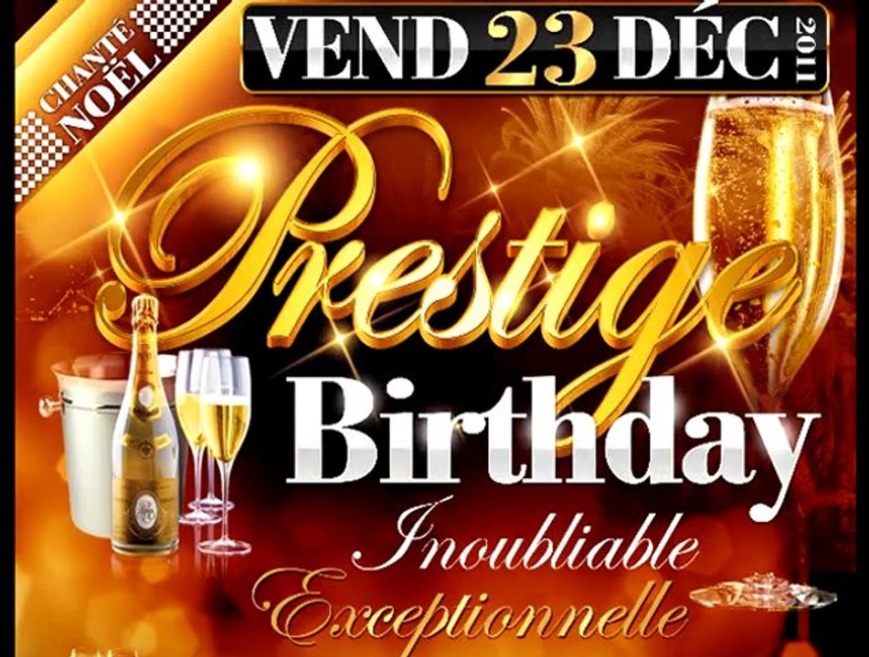 Teaser Soirée Prestige Birthday avec Chanté Nwel au CLUB HAUSSMANN dès 21h Uniquement sur Prévente - Vendredi 23 Décembre 2011 - PARIS