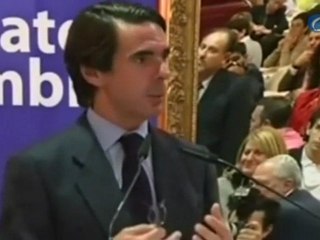 Aznar, sobre Rubalcaba: "Ha decidido dimitir de candidato"