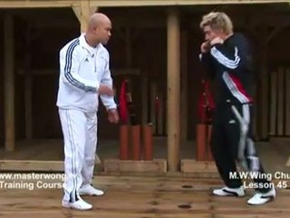 How to do Wing Chun Lesson 45- Using the basic kick combination