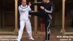 How to do Wing Chun Lesson 30- basic hand exercise_ blocking a round kick and grabbing the leg
