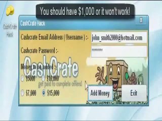 Cash Crate Hack 2011 and Working 100% FREE