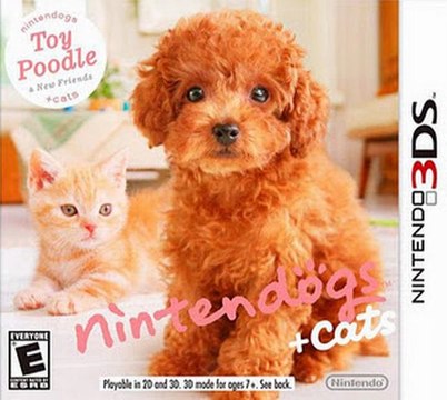 NINTENDOGS + CATS TOY POODLE & NEW FRIENDS 3D 3DS Game Rom Download (USA)
