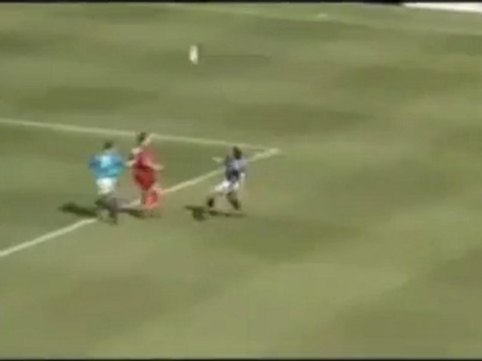 Jamie Pollock (Manchester City) tâng bóng rồi đánh đầu về lưới nhà đầy hiểm hóc
