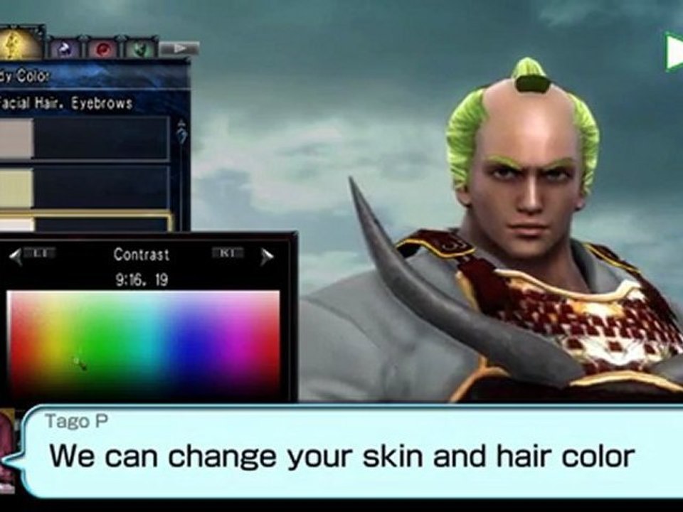 Soul Calibur V (PS3) - Editeur de personnages