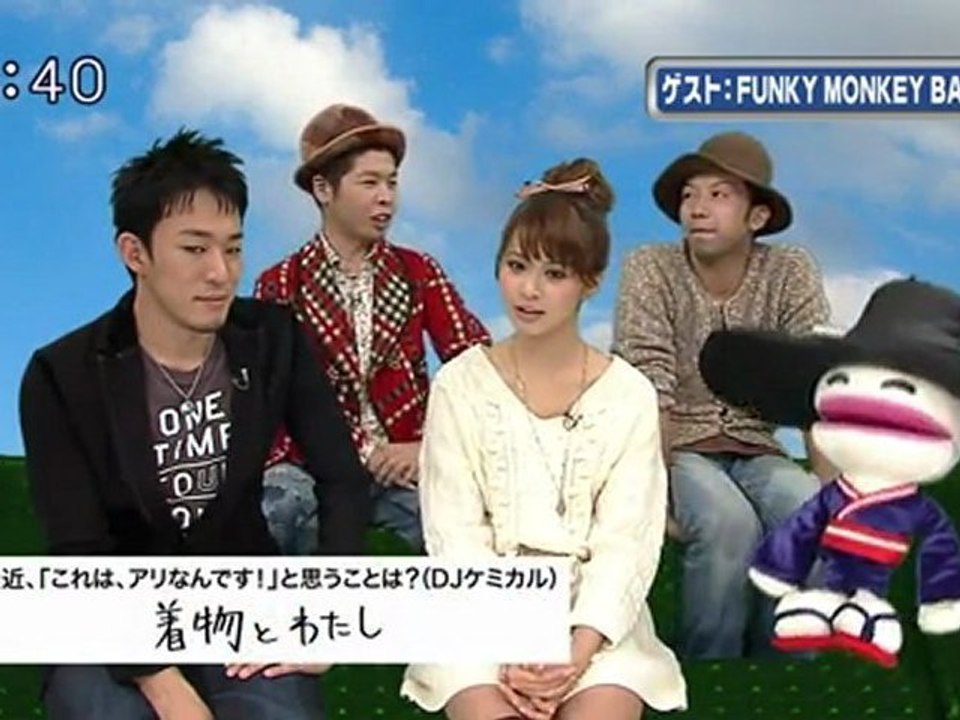 sakusaku 111222 2 ゲストはFUNKY MONKEY BABYSの三人です 4/5