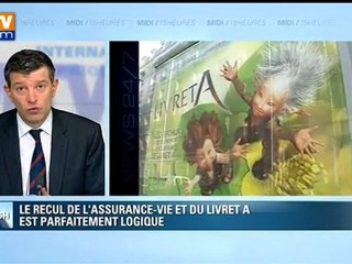 Le recul de l’assurance-vie et du livret A est parfaitement logique