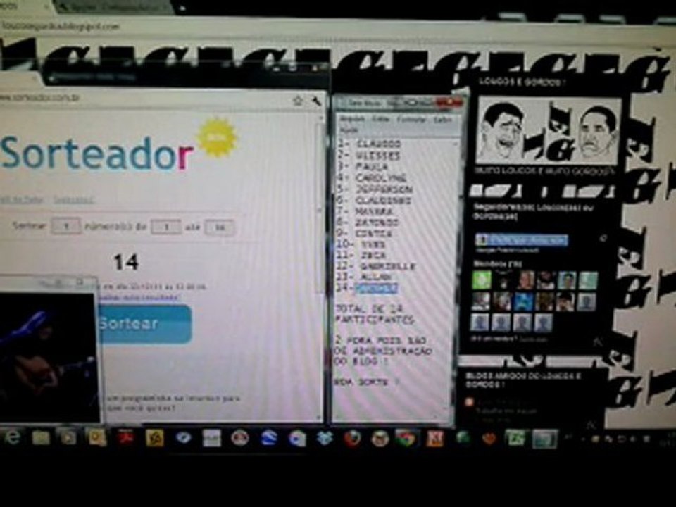 sorteio do pen drive 22_12_2011