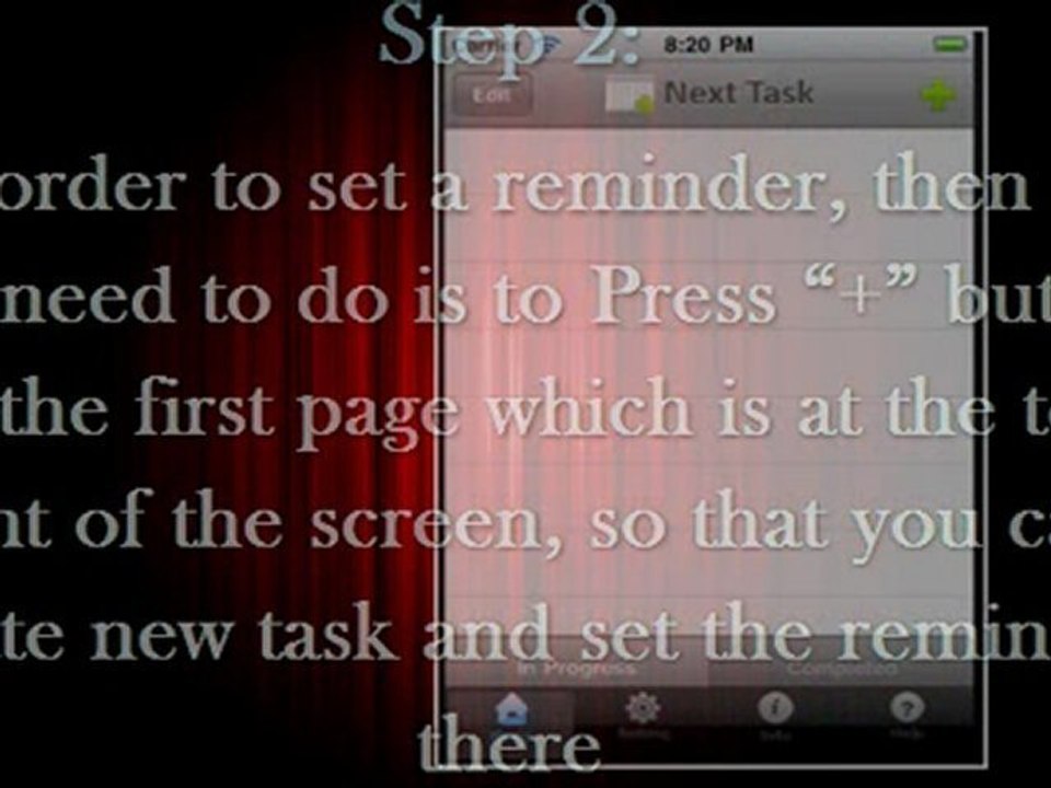 Procedure of turning Notifications to On in iPhone application Next Task