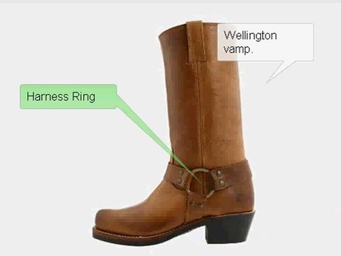 FRYE HARNESS 12R SHEARLING BOOTS