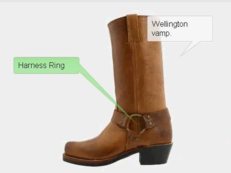 FRYE HARNESS 12R SHEARLING BOOTS