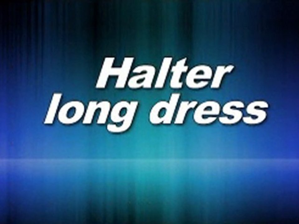 Halston Heritage Women's Jersey Halter Maxi Dress