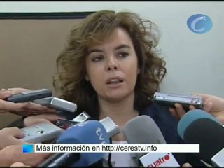 Sáenz de Santamaría pide soluciones al Pacto de Toledo