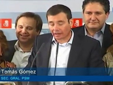 Tomás Gómez se impone a Trinidad Jiménez en las primarias de los socialistas madrileños